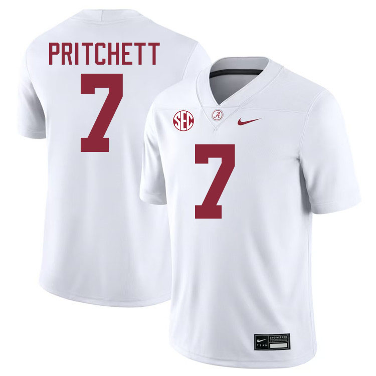 Marshall Pritchett Alabama Jersey,University Of Alabama Crimson Tide Football Jersey,Uniforms-White